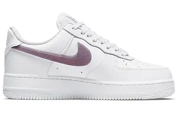 Nike Air Force 1 Low "Glitter Swoosh" Low-Top Sneakers WhitePurple - 3