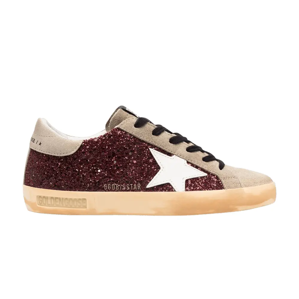 Golden Goose Women's Superstar Bordeaux Glitter - 1
