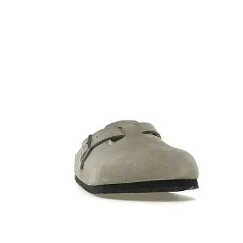 Birkenstock Boston Shearling Suede Stone Coin - 2