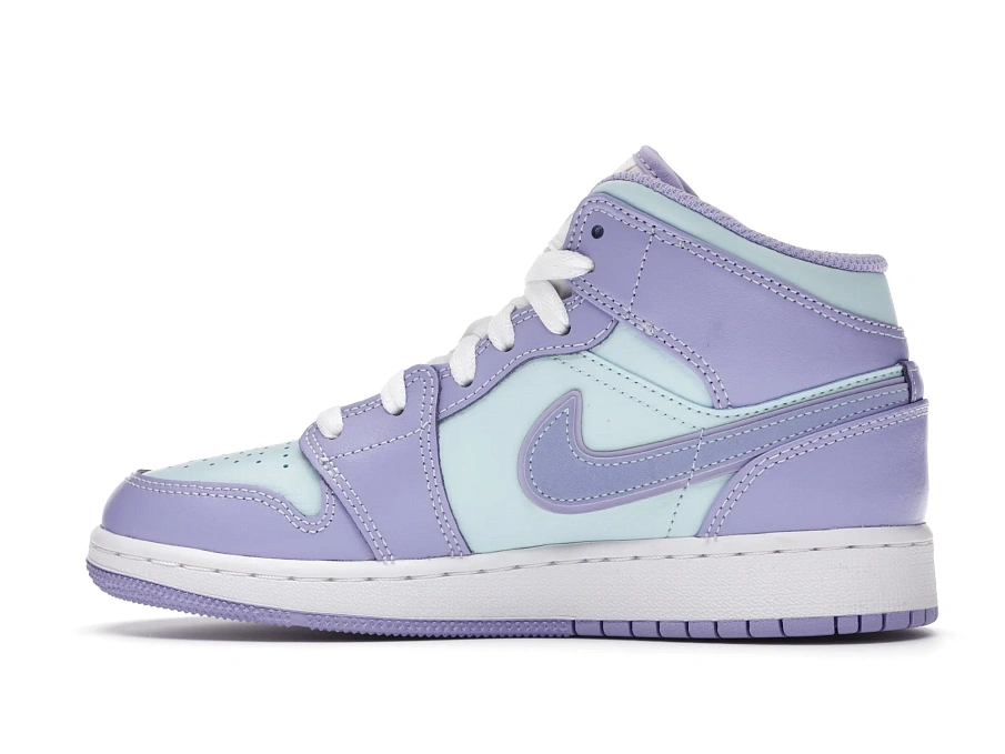 Фото № 6 с приближением к товару «‎Jordan 1 Mid Purple Aqua »
