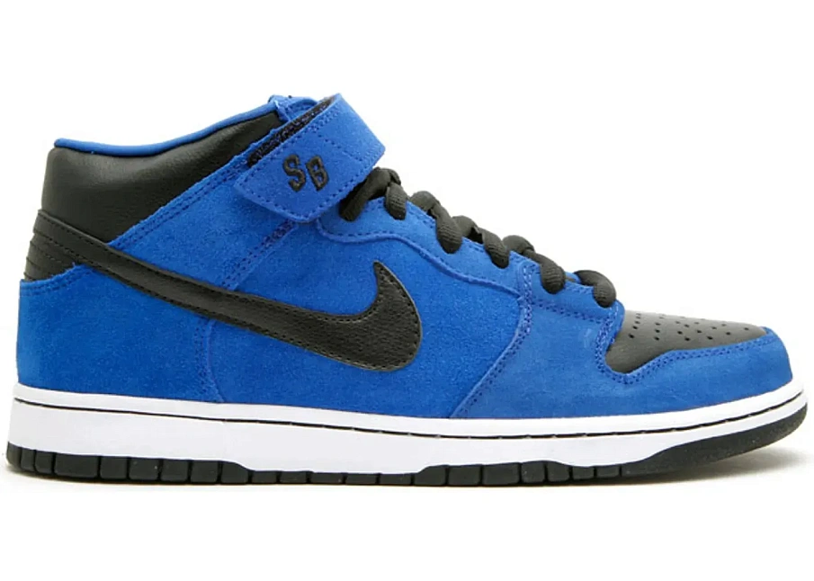 Фото № 1 с приближением к товару «‎Nike SB Dunk Mid Royal Blue Black»