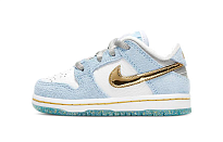 Фото № 1 с приближением к товару «‎(TD) Sean Cliver x Nike SB Dunk Low Pro QS "Holiday Special" WhiteBlueGold»