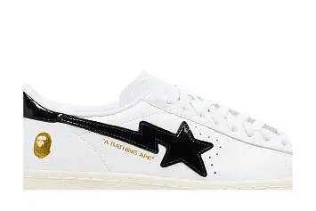 BAPE x adidas Superstar Vintage White Black - 3