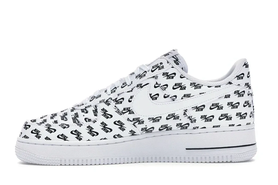 Фото № 3 с приближением к товару «‎Nike Air Force 1 Low All Over Logo White»
