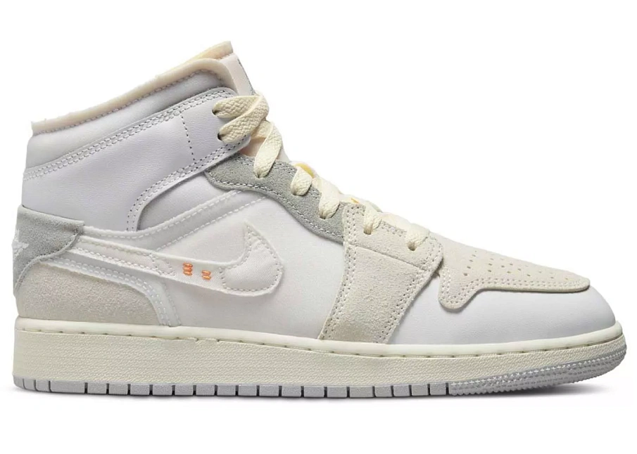 Фото № 1 с приближением к товару «‎Jordan 1 Mid SE Craft Inside Out White Grey »