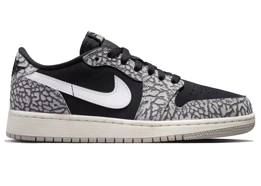 Фото № 1 с приближением к товару «‎Jordan 1 Retro Low OG Black Cement »