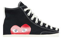 Фото № 3 с приближением к товару «‎Comme des Garçons Play x Converse Chuck 70 High Black»
