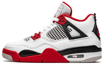 Nike Air Jordan 4 "Fire Red" (GS) Red - 1