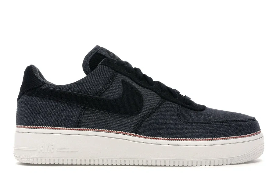 Фото № 1 с приближением к товару «‎Nike Air Force 1 Low 3x1 Denim Black»
