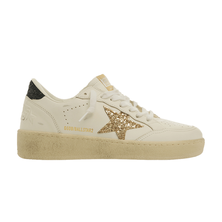 Фото № 1 с приближением к товару «‎Golden Goose Deluxe Women's Ball Star 2 White Gold Black»