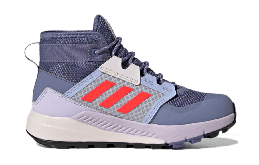 Фото № 2 с приближением к товару «‎adidas Terrex Trailmaker Mid Rain.Rdy K Kids PurpleRed»