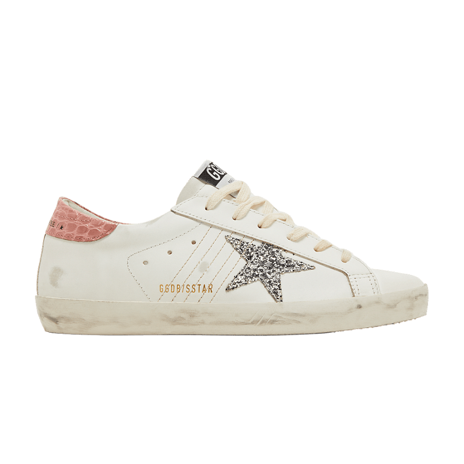 Фото № 1 с приближением к товару «‎Golden Goose Women's Superstar White Silver Pink»