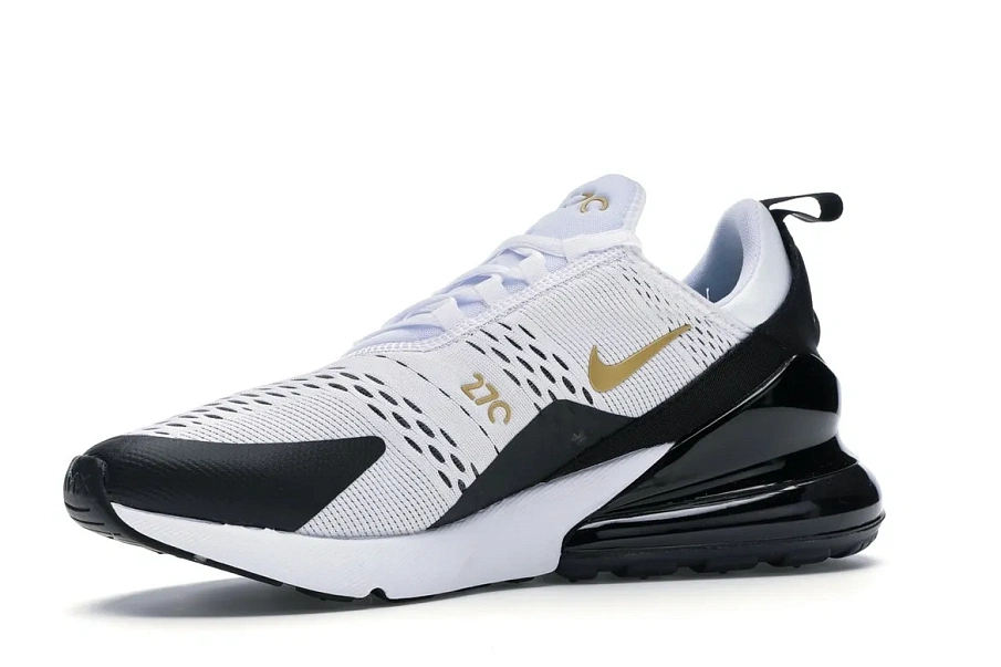 Фото № 3 с приближением к товару «‎Nike Air Max 270 White Metallic Gold Black»