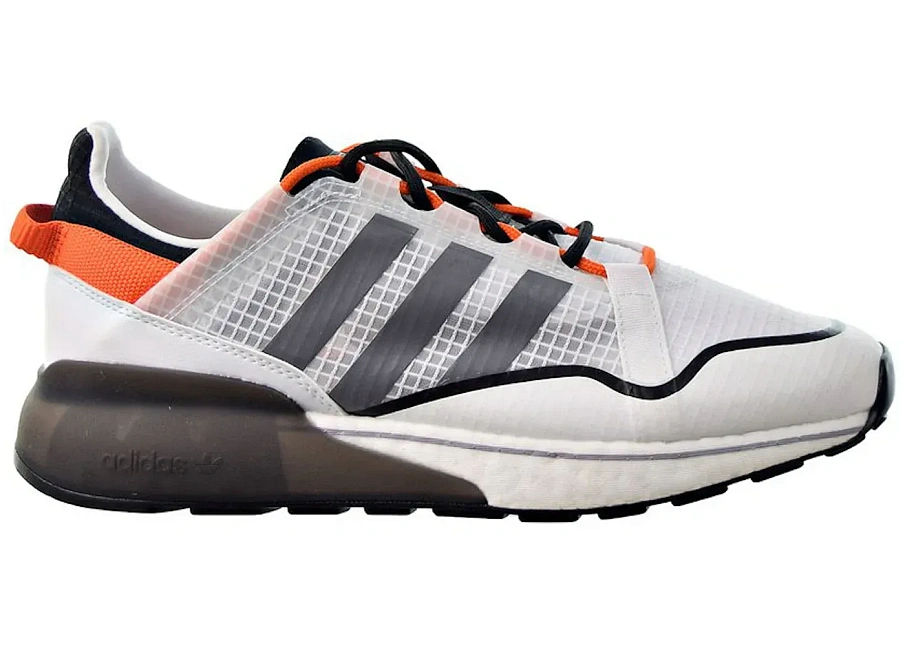 Фото № 1 с приближением к товару «‎adidas ZX 2K Boost Pure White Grey Orange»