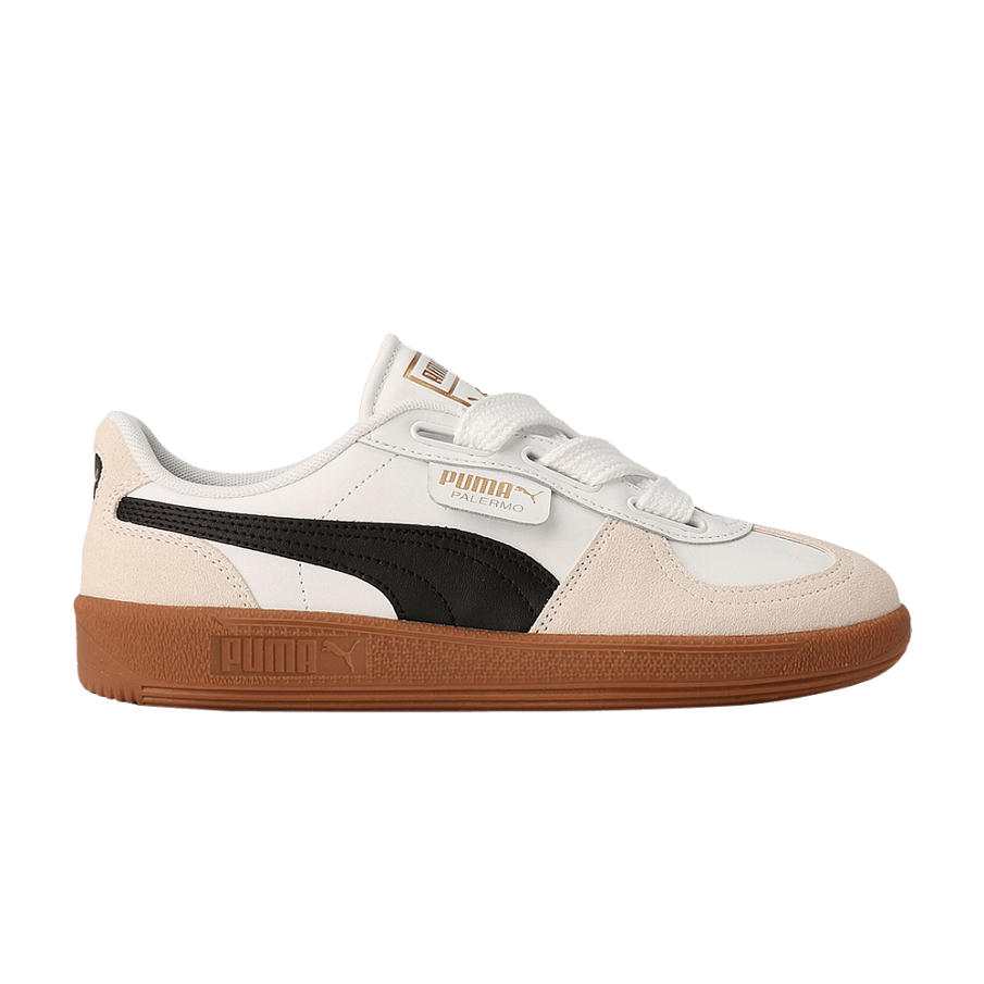 Фото № 1 с приближением к товару «‎Puma Women's Palermo Wide Lace SD White Black Gum»