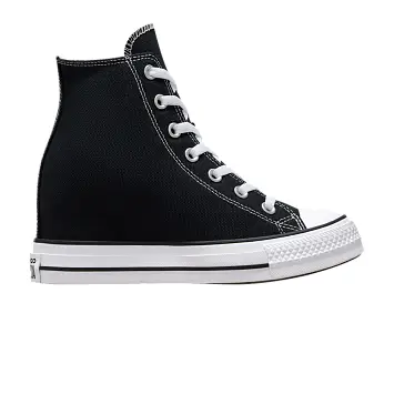 Converse Women's Chuck Taylor All Star Wedge Platform High Black Red Navy - 1