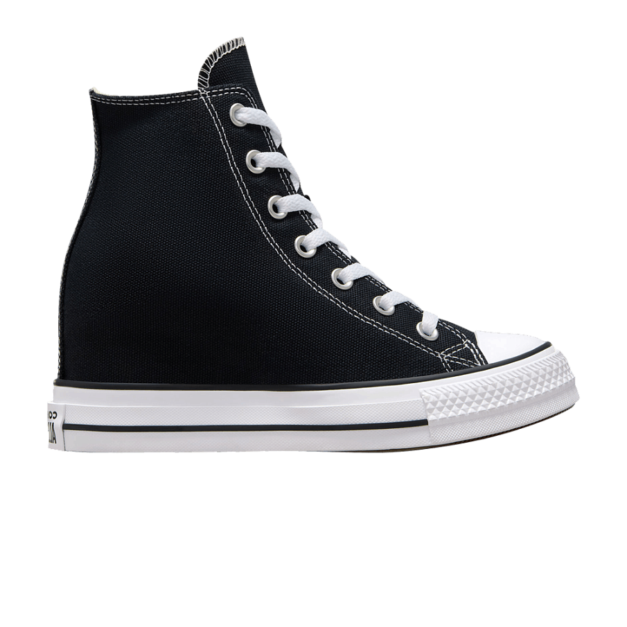 Фото № 1 с приближением к товару «‎Converse Women's Chuck Taylor All Star Wedge Platform High Black Red Navy»