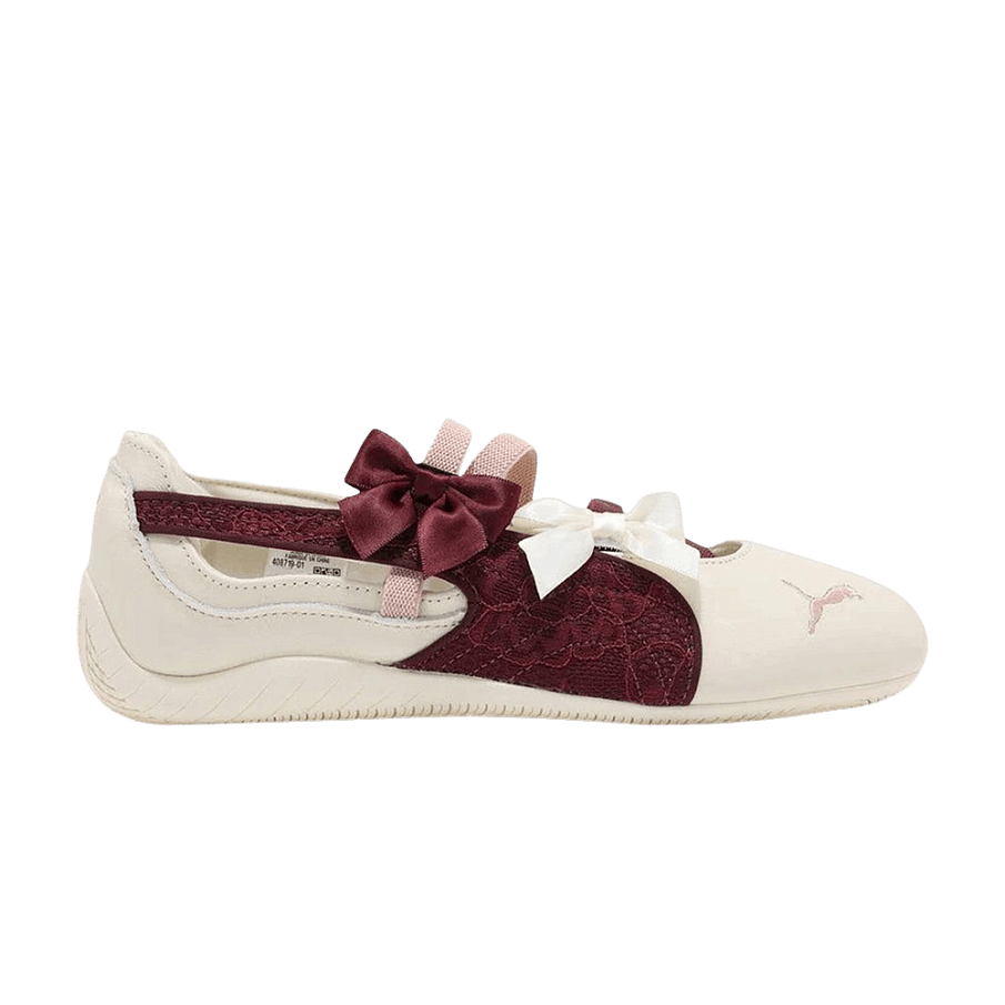 Фото № 1 с приближением к товару «‎Puma Women's Speedcat Ballet Frosted Ivory Ruby Shimmer»