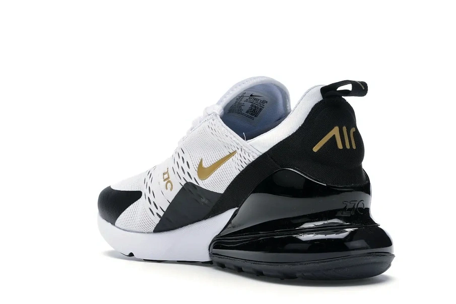Фото № 6 с приближением к товару «‎Nike Air Max 270 White Metallic Gold Black»