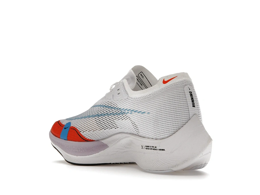 Фото № 6 с приближением к товару «‎Nike ZoomX Vaporfly Next% 2 White Laser Blue Rush Orange»