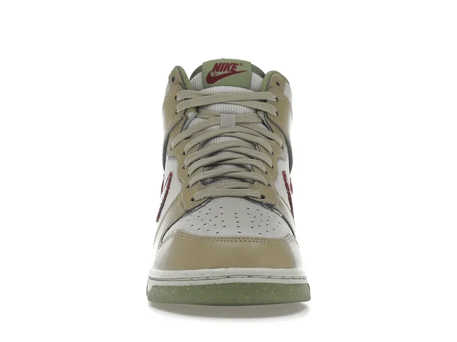Фото № 2 с приближением к товару «‎Nike Dunk High Tumbled Tan White Brown »