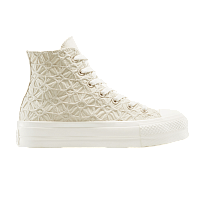 Фото № 1 с приближением к товару «‎Converse Women's Chuck Taylor All Star Lift Platform High Textured Material - Light Dune (A13523C)»