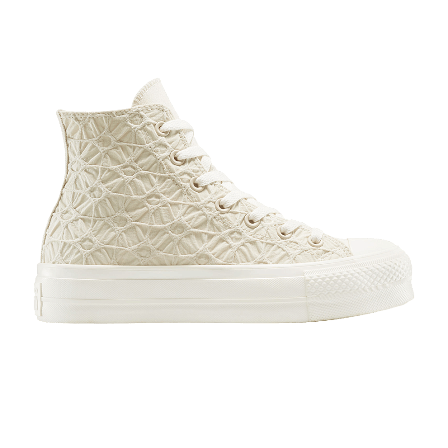 Фото № 1 с приближением к товару «‎Converse Women's Chuck Taylor All Star Lift Platform High Textured Material - Light Dune (A13523C)»