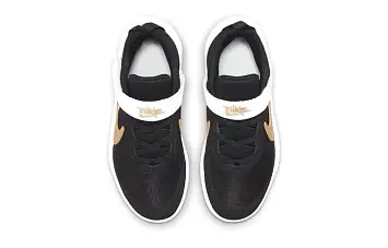(BP)Nike Team Hustle D 10 Basketball Shoes BlackWhiteGold - 5
