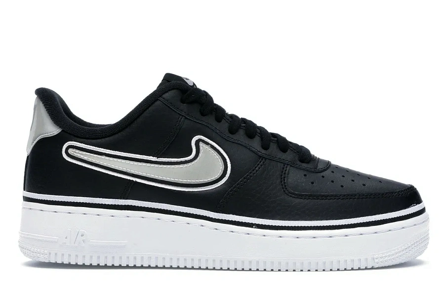 Фото № 1 с приближением к товару «‎Nike Air Force 1 Low Sport NBA Black White»
