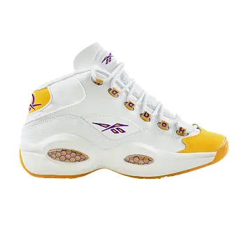 Reebok Question Mid Big Kid Yellow Toe Shoe Palace Special Box - 1