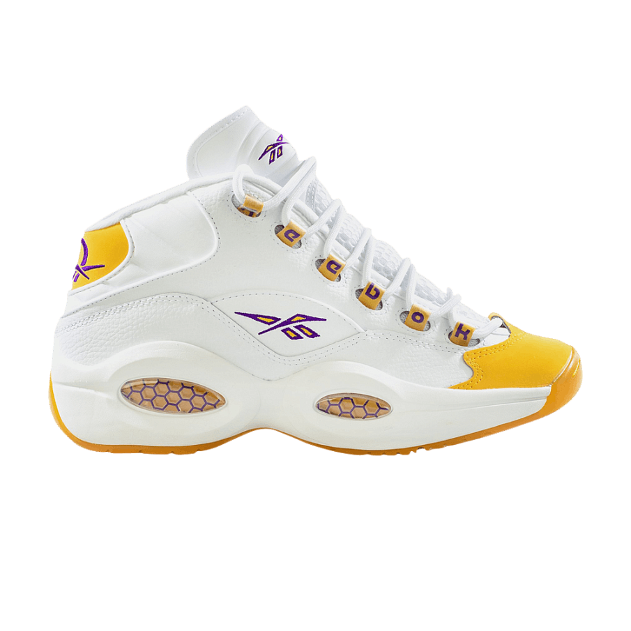 Фото № 1 с приближением к товару «‎Reebok Question Mid Big Kid Yellow Toe Shoe Palace Special Box»