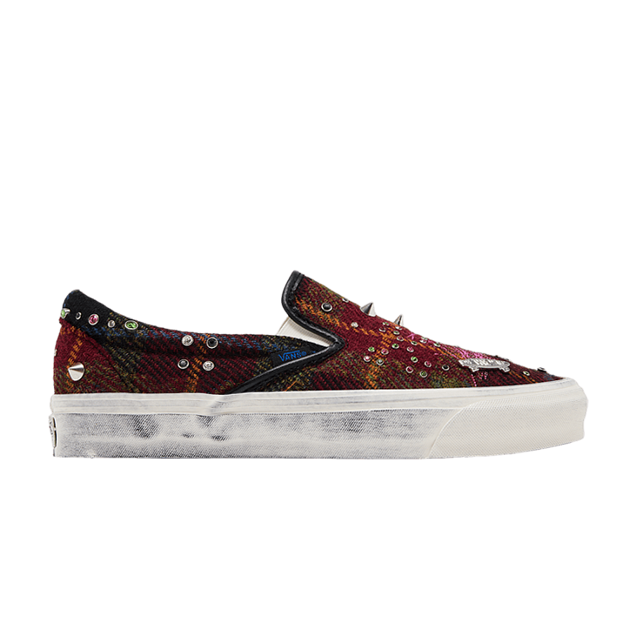 Фото № 1 с приближением к товару «‎Vans Premium Classic Harris Tweed Slip-On Red»