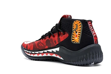 adidas Dame 4 A Bathing Ape Red - 6