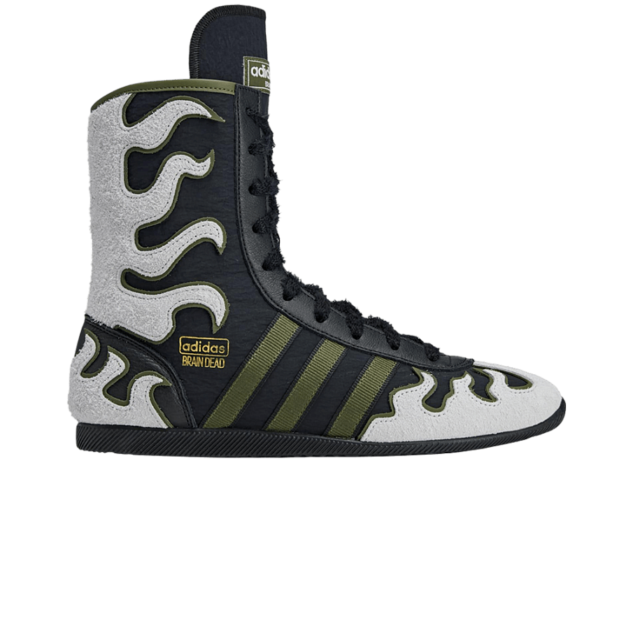 Фото № 1 с приближением к товару «‎Brain Dead x adidas Japan High Black Olive (JQ6790)»