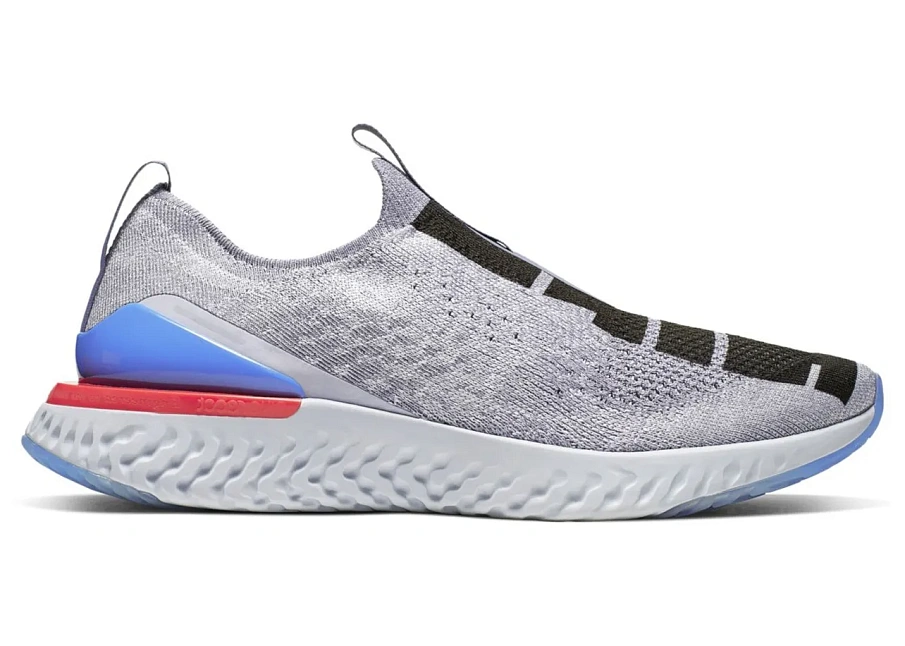 Фото № 1 с приближением к товару «‎Nike Epic Phantom React Flyknit Just Do It Indigo Fog»