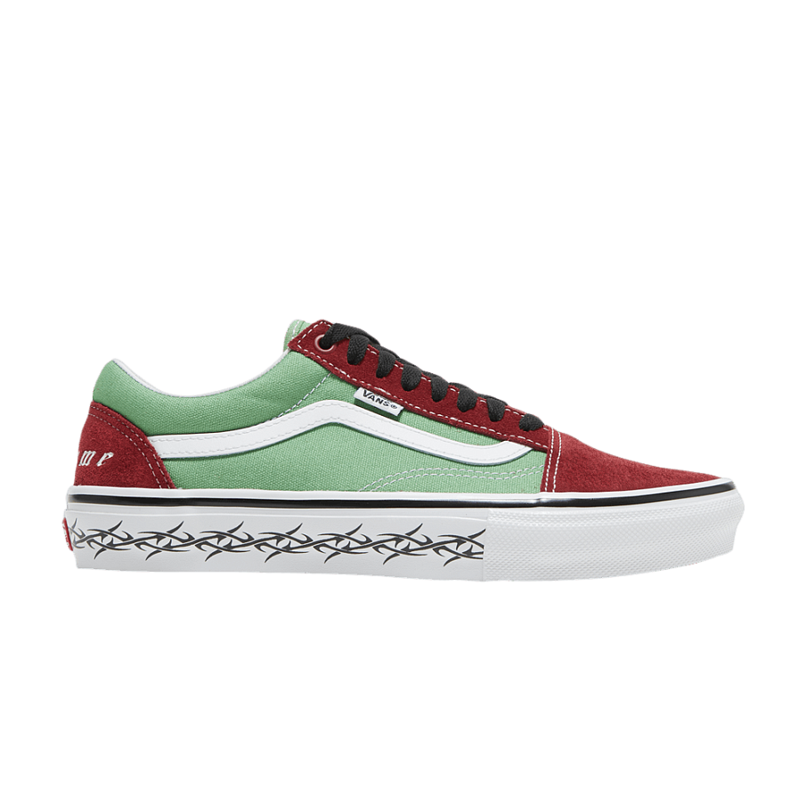 Фото № 1 с приближением к товару «‎Supreme x Vans Old Skool Barbed Wire - Green»