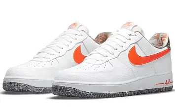 Nike Air Force 1 Marble Low WhiteOrange - 2