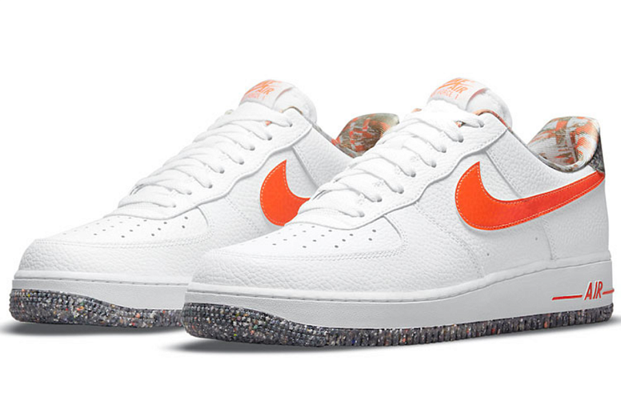 Фото № 2 с приближением к товару «‎Nike Air Force 1 Marble Low WhiteOrange»
