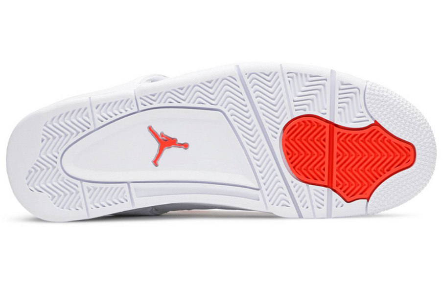 Фото № 4 с приближением к товару «‎Air Jordan 4 Retro Orange Metallic (GS) WhiteOrange»