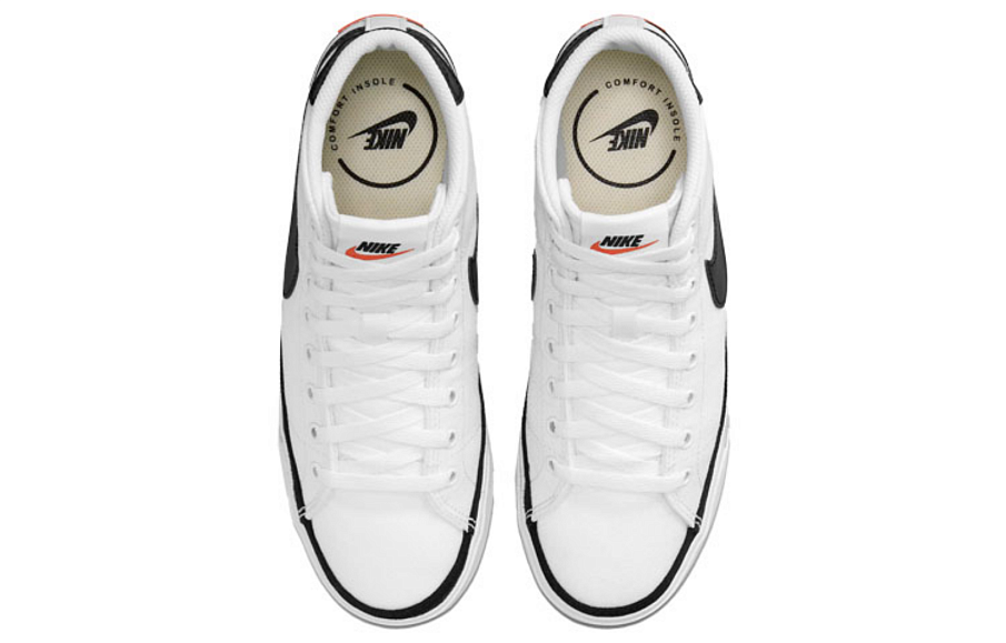 Фото № 4 с приближением к товару «‎Nike Wmns Court Legacy Canvas Mid Sneakers WhiteBlack»