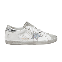 Фото № 1 с приближением к товару «‎Golden Goose Women's Superstar White Silver Glitter»