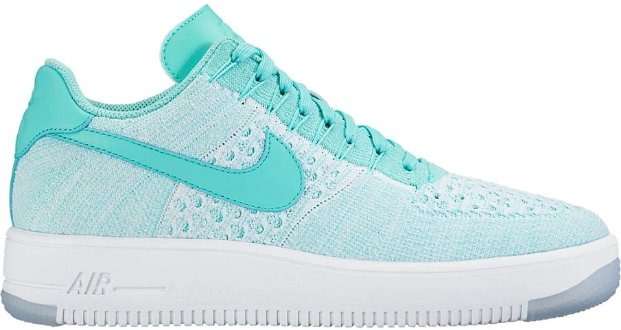 Фото № 1 с приближением к товару «‎Nike Air Force 1 Flyknit Low Hyper Turquoise »