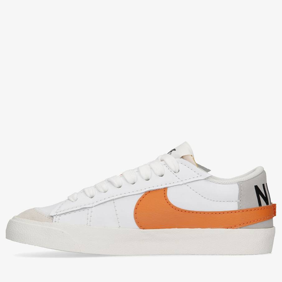 Фото № 2 с приближением к товару «‎Nike Blazer Low Jumbo Skate shoes WhiteOrange»