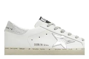 Golden Goose Women's Hi Star White Silver - 3