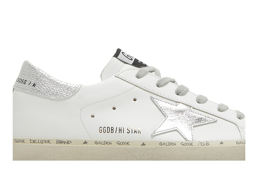 Фото № 3 с приближением к товару «‎Golden Goose Women's Hi Star White Silver»