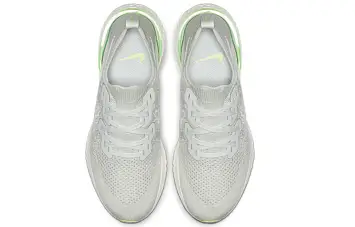 Nike Epic React Flyknit 2 Light Silver Lime Blast (W) - 5