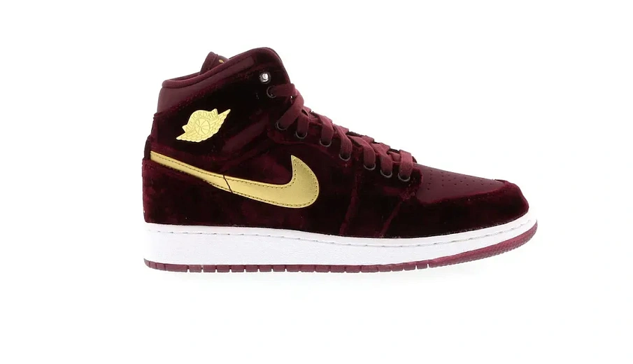 Фото № 1 с приближением к товару «‎Jordan 1 Retro Heiress Night Maroon »