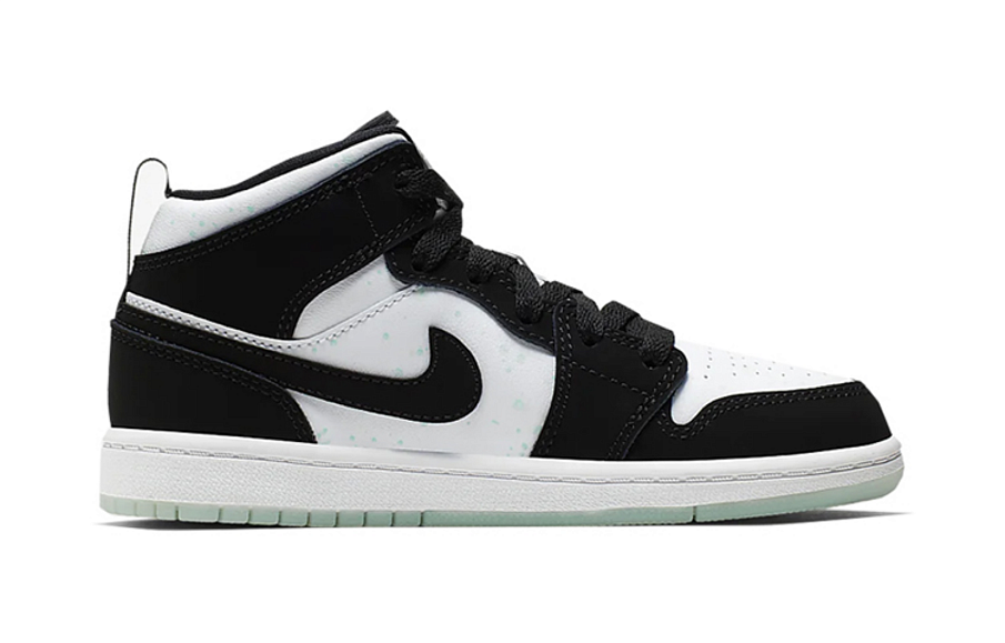 Фото № 2 с приближением к товару «‎Nike Air Jordan 1 Mid White Black Teal Tint»