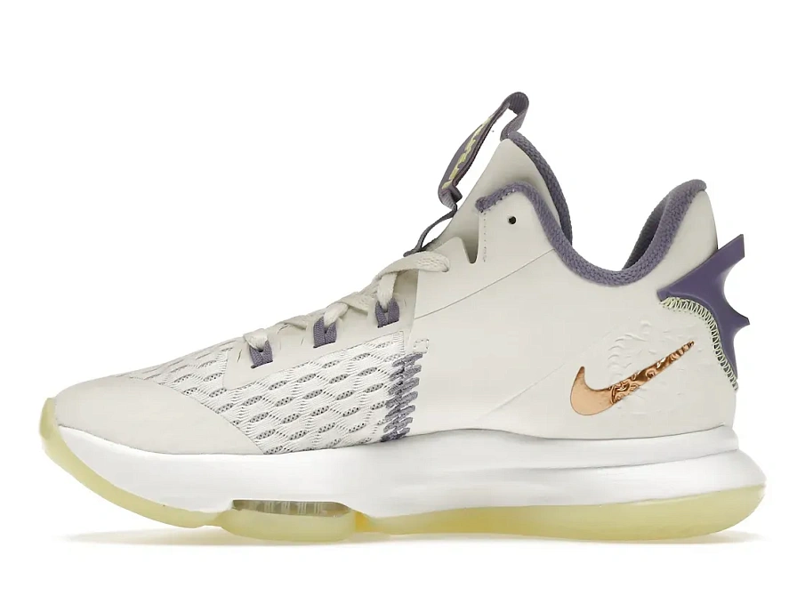 Фото № 3 с приближением к товару «‎Nike LeBron Witness 5 Summit White Metallic Bronze»