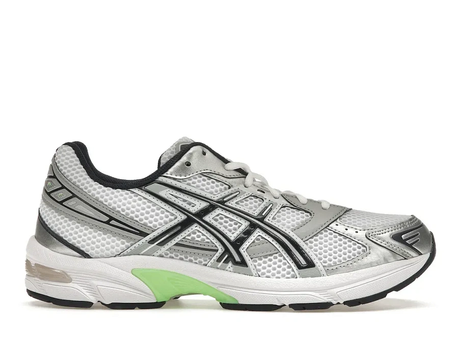 Фото № 1 с приближением к товару «‎ASICS Gel-1130 White Mid Grey Lime Green»
